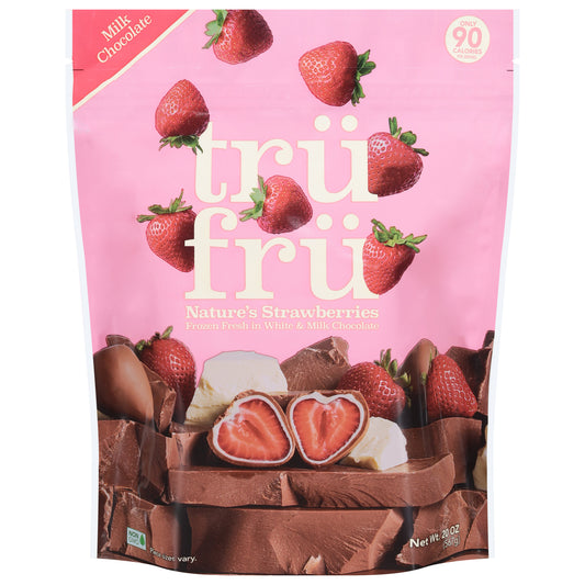 Tru Fru Milk Chocolate Nature's Strawberries 20 oz