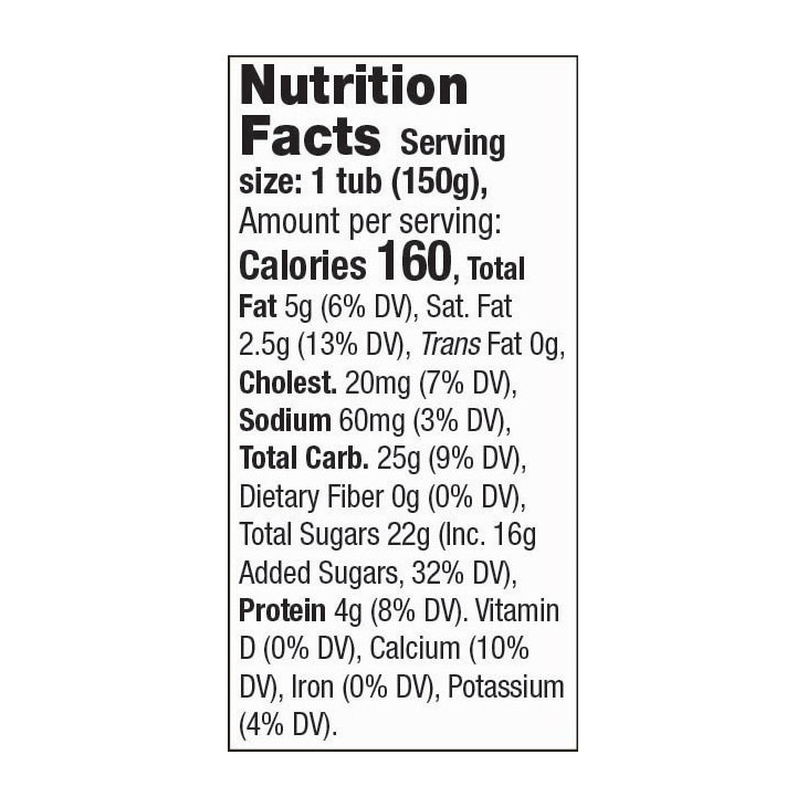 Brown Cow Cream Top Strawberry on the Bottom Whole Milk Yogurt 5.3 oz