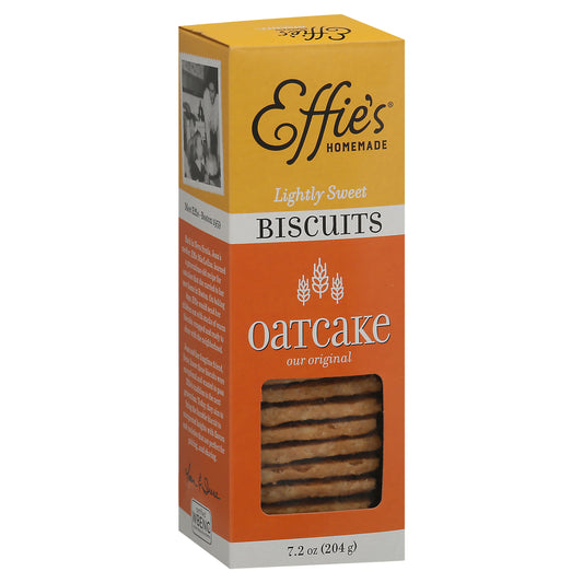 Effie's Homemade Lightly Sweet Oatcake Our Original Biscuits 7.2 oz Box