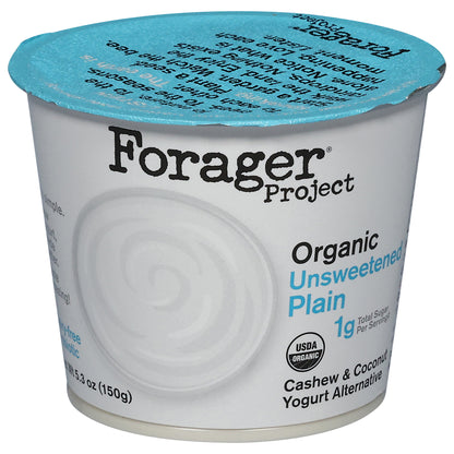 Forager Project Dairy-Free Organic Probiotic Cashew & Coconut Unsweetened Plain Yogurt Alternative 5.3 oz