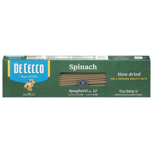 De Cecco No. 12 Spinach Spaghetti 12 oz