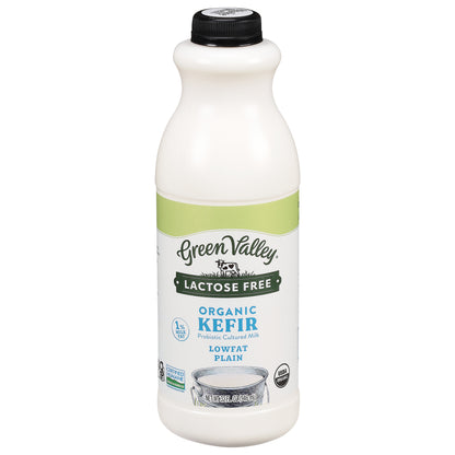 Green Valley Lactose Free Lowfat Organic Plain Kefir 32 fl oz