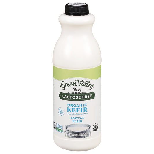 Green Valley Lactose Free Lowfat Organic Plain Kefir 32 fl oz