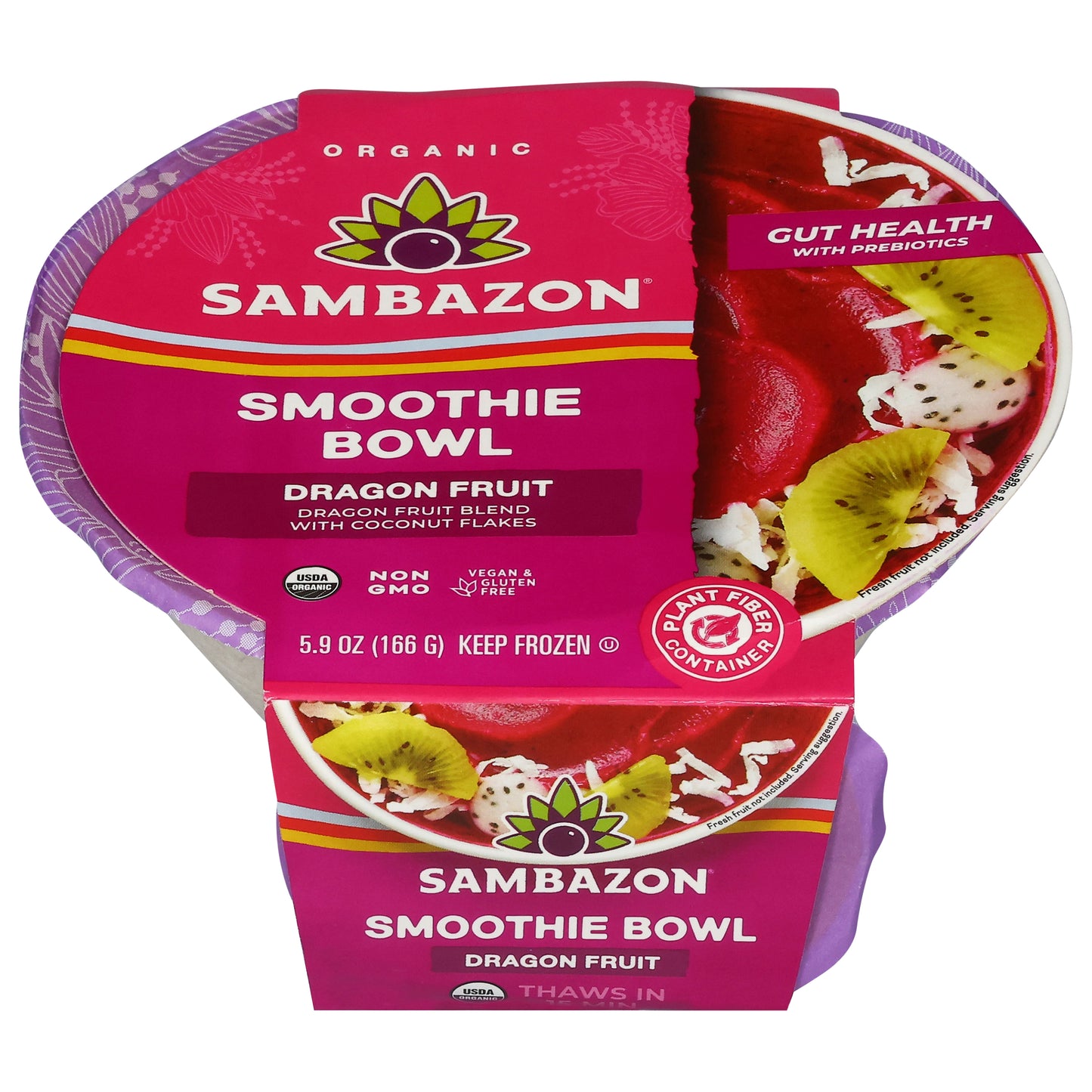Sambazon Organic Dragon Fruit Smoothie Bowl 5.9 oz