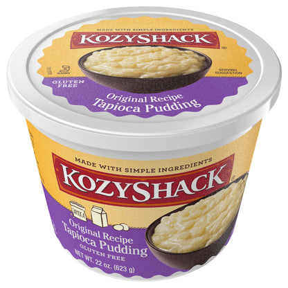 Kozy Shack Tapioca Pudding, Gluten Free Dessert, 22 oz, one ct