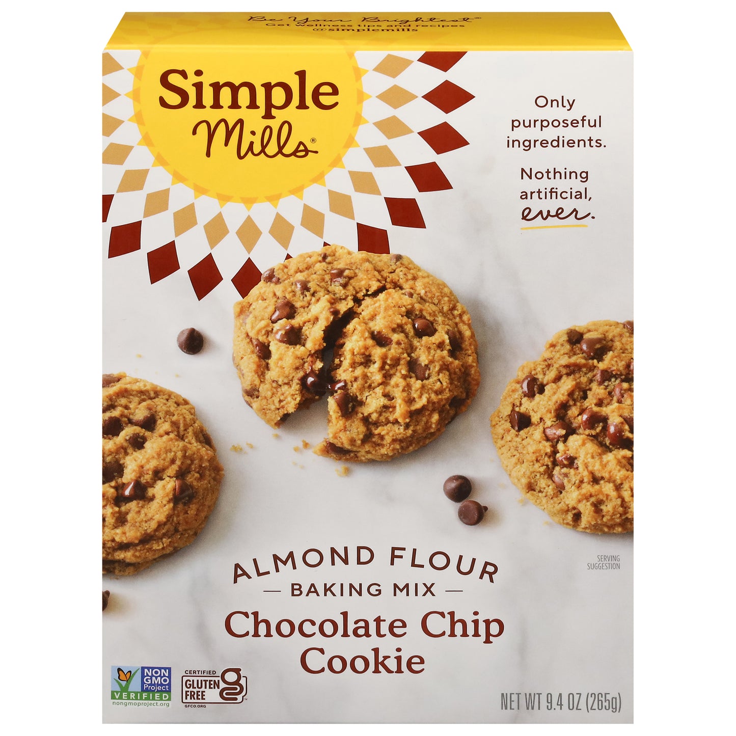 Simple Mills Almond Flour Chocolate Chip Cookie Baking Mix 9.4 oz