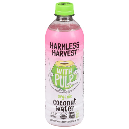 Harmless Harvest Organic Coconut Water 16 fl oz - With Pulp