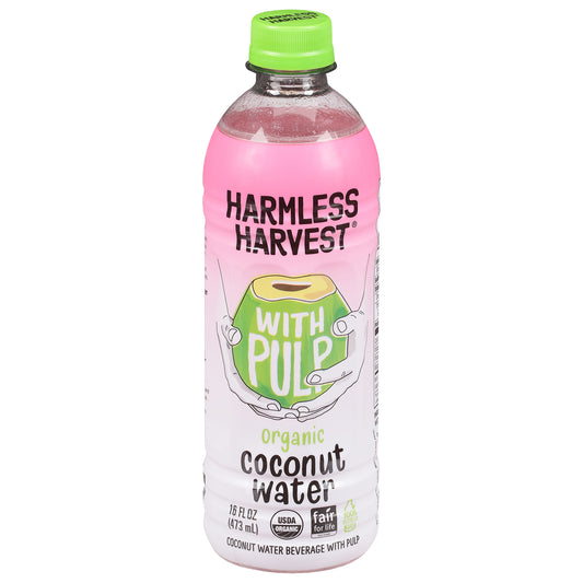 Harmless Harvest Organic Coconut Water 16 fl oz - With Pulp