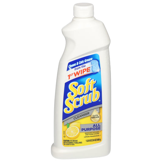 Soft Scrub All Purpose Lemon Fragrance Cleanser 24 oz