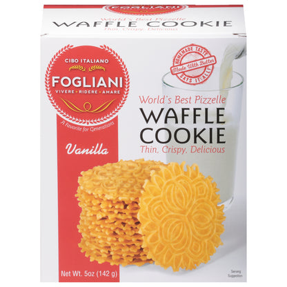 Fogliani Vanilla Waffle Cookie 5 oz