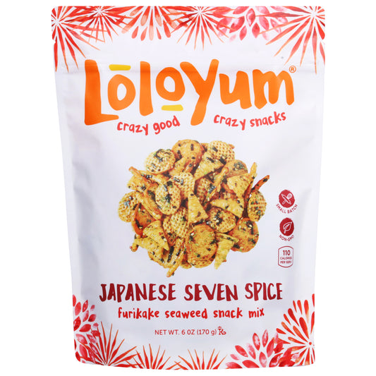 LoloYum Japanese Seven Spice Furikake Seaweed Snack Mix 6 oz