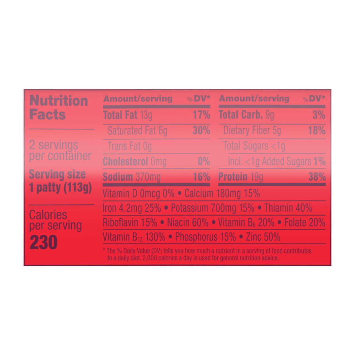 Impossible® Burger Patties Meat From Plants, 2 ct