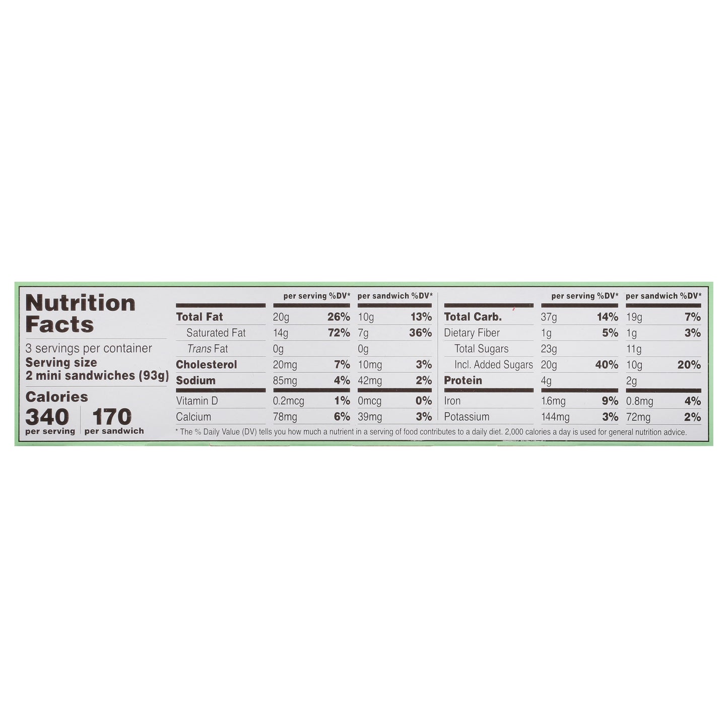 It's-It Mint Ice Cream Sandwiches Mini 6 - 2.75 fl oz Sandwiches