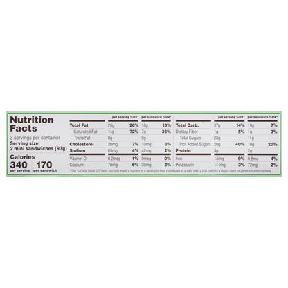 It's-It Mint Ice Cream Sandwiches Mini 6 - 2.75 fl oz Sandwiches
