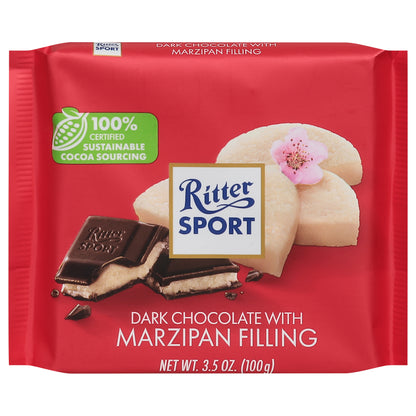 Ritter Sport Dark Chocolate with Marzipan Filling 3.5 oz