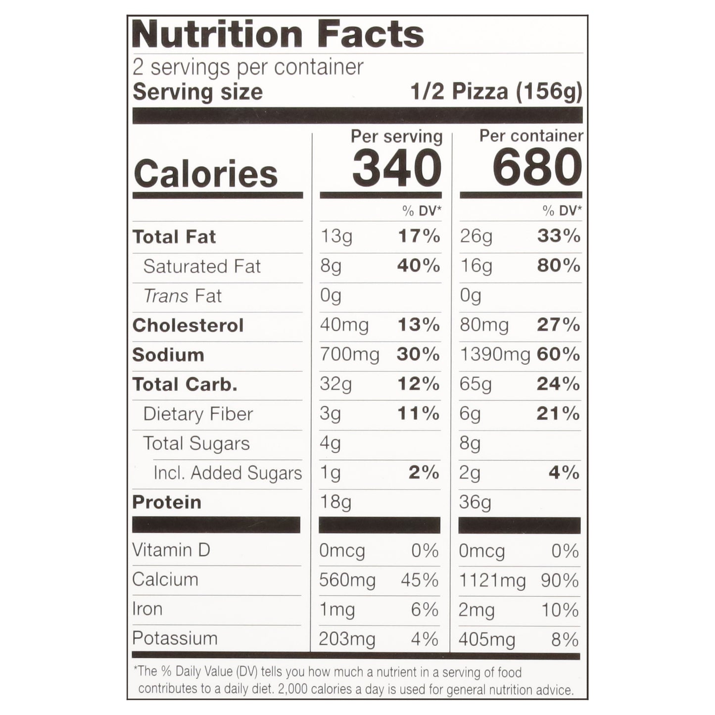 Milton's Thin & Crispy Cauliflower Crust Roasted Vegetable Pizza 11 oz