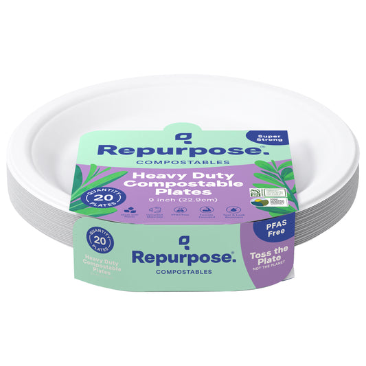 Repurpose Compostable 9" Everyday Plates, 20Ct