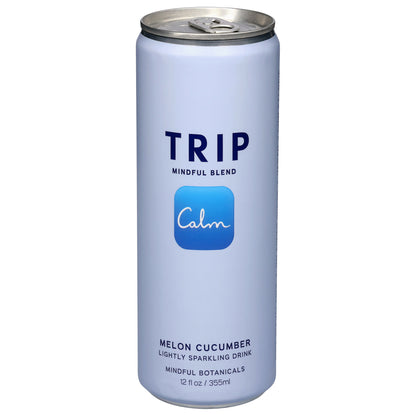 Trip Mindful Blend Mindful Botanicals Calm Melon Cucumber Lightly Sparkling Drink 12 fl oz