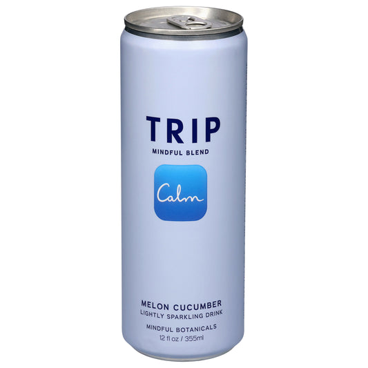 Trip Mindful Blend Mindful Botanicals Calm Melon Cucumber Lightly Sparkling Drink 12 fl oz