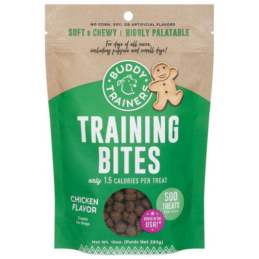 Buddy Trainers Training Bites Chicken Flavor Treats for Dogs 10 oz