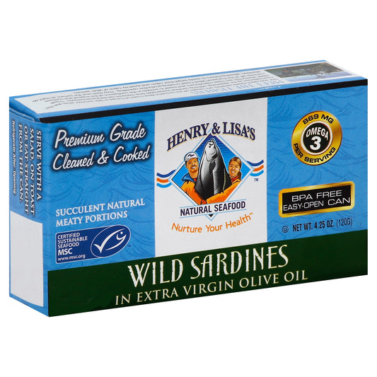 Henry & Lisas Sardines 4.25 oz