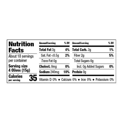 Mezzetta Pitted Greek Kalamata Olives, 9.5 oz Dr. Wt.