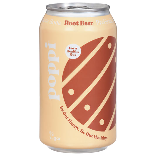Poppi Root Beer Prebiotic Soda 12 fl oz