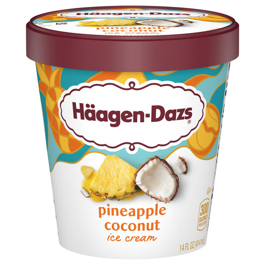 Haagen-Dazs Pineapple Coconut Ice Cream 14 fl oz
