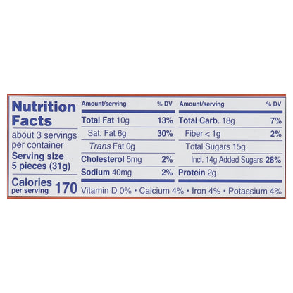 Ritter Sport Milk Chocolate with Butter Biscuit & Cocoa Creme 3.5 oz
