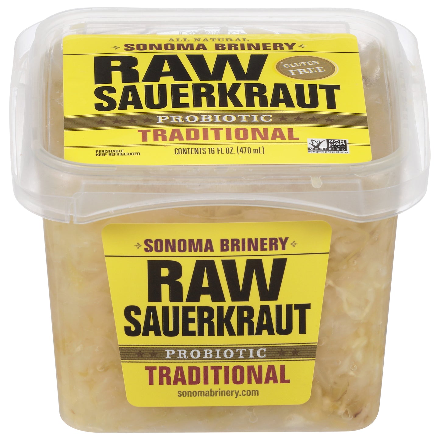 Sonoma Brinery Raw Probiotic Traditional Sauerkraut 16 fl oz