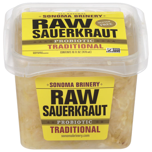Sonoma Brinery Raw Probiotic Traditional Sauerkraut 16 fl oz