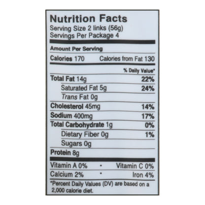 Niman Ranch Pork Breakfast Sausage 8 oz