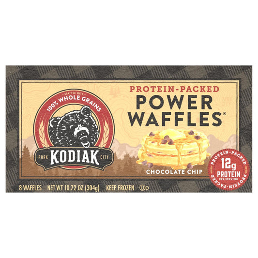 Power Waffles, Chocolate Chip, 10.72oz/8Ct