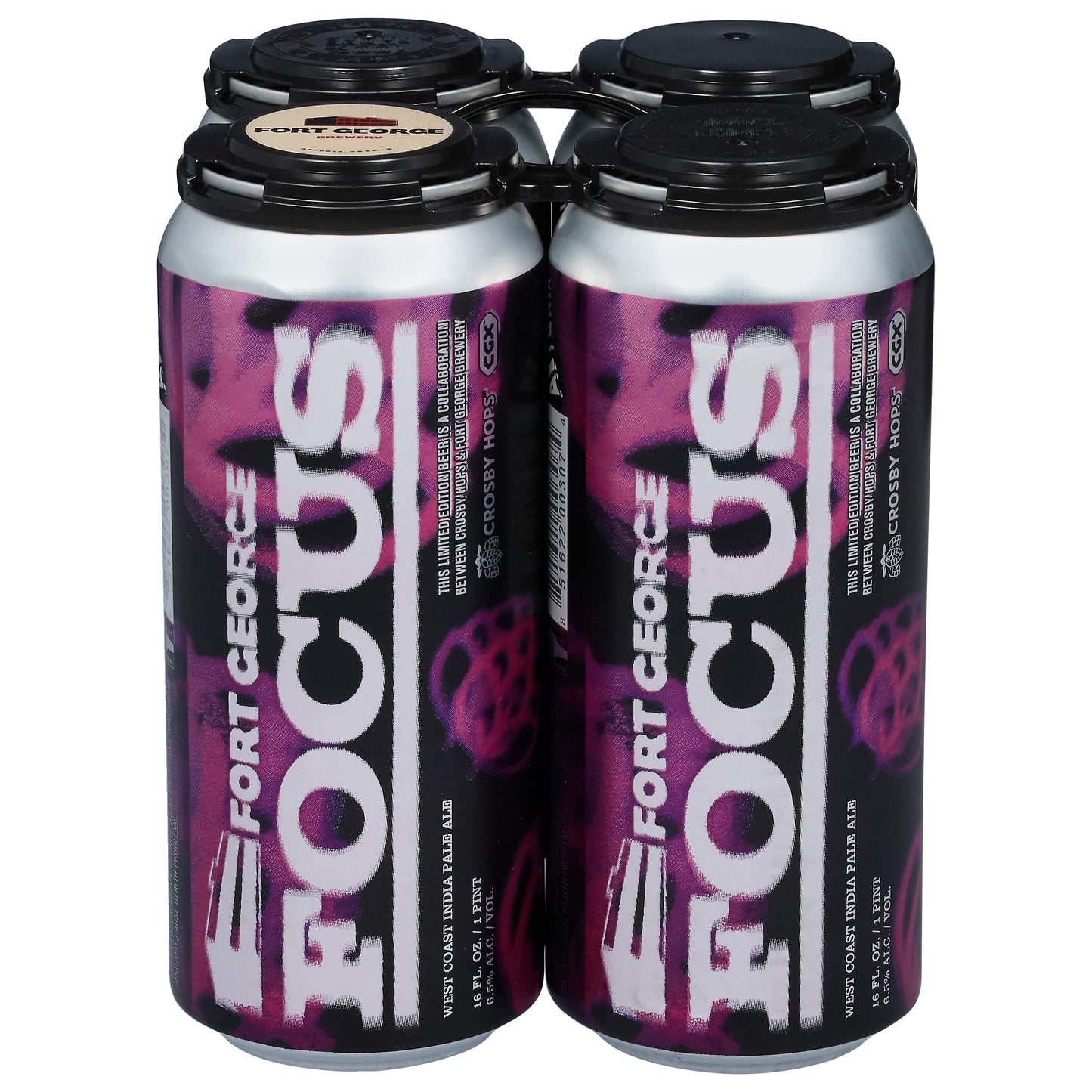 Fort George Focus West Coast Indian Pale Ale Beer 4 - 16 fl oz Cans