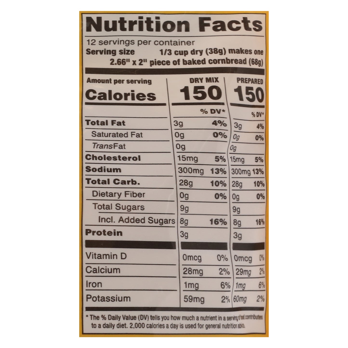 Marie Callender's Restaurant Style Original Corn Bread Mix 1 lb
