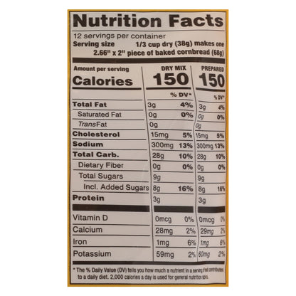 Marie Callender's Restaurant Style Original Corn Bread Mix 1 lb