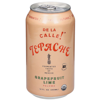 De La Calle! Grapefruit Lime Paloma Tepache 12 fl oz