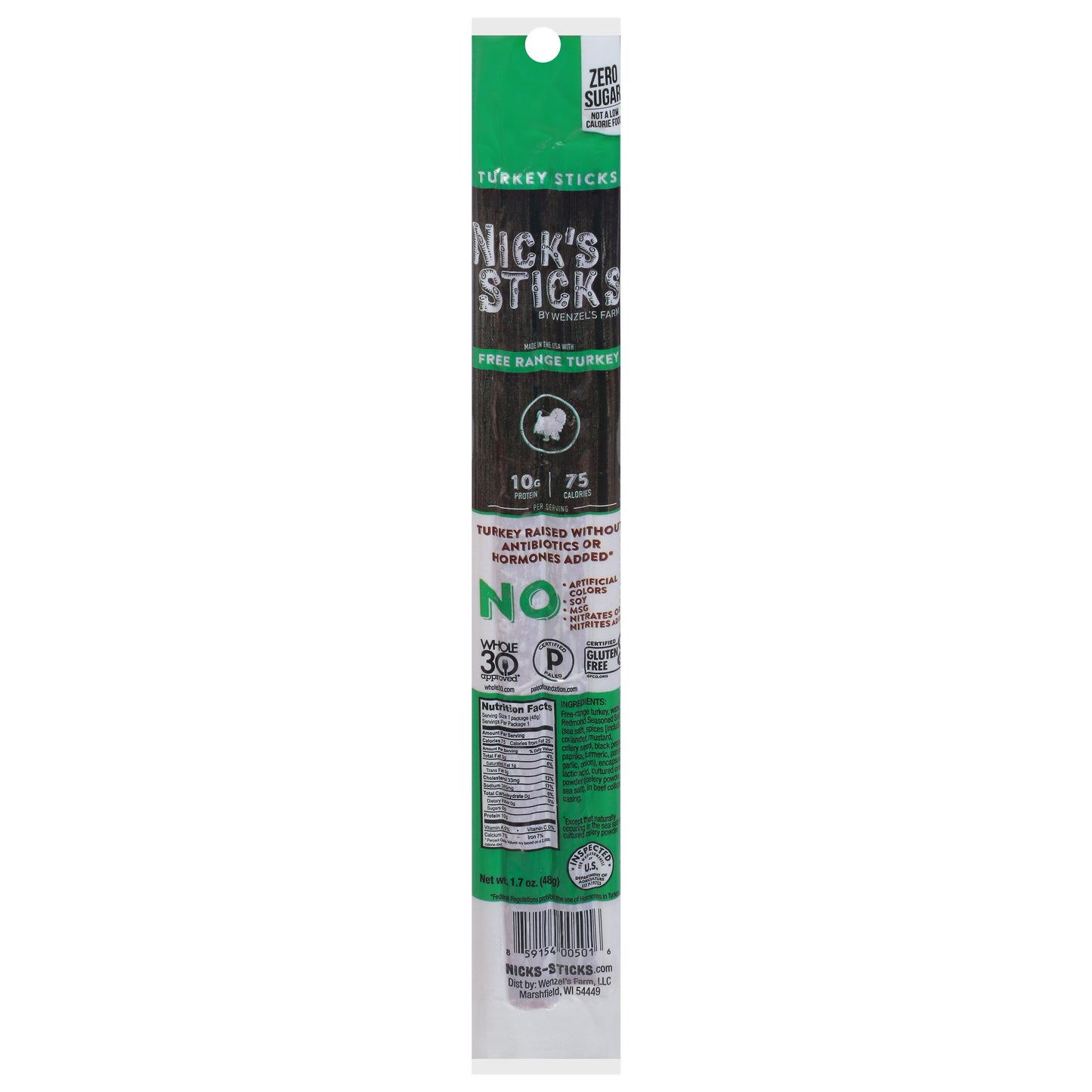 Nick's Sticks Turkey Sticks 1.7 oz