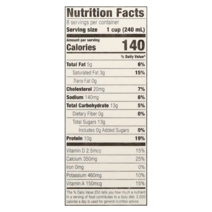 Clover Sonoma 2% Reduced Fat Organic Milk 0.5 gal