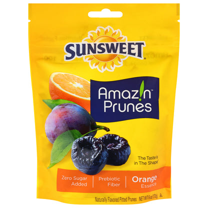Sunsweet Amazin Prunes Pitted Orange Essence Prunes 6 oz