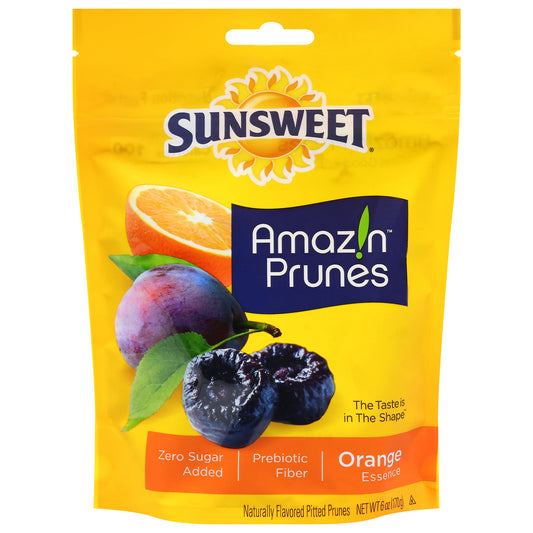 Sunsweet Amazin Prunes Pitted Orange Essence Prunes 6 oz