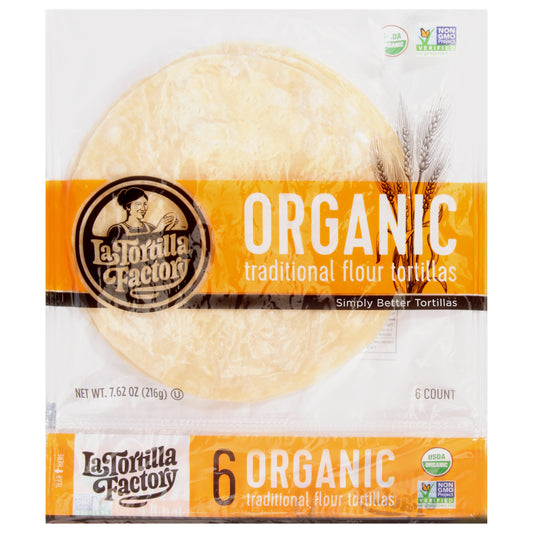 La Tortilla Factory Traditional Flour Tortillas 6 ea