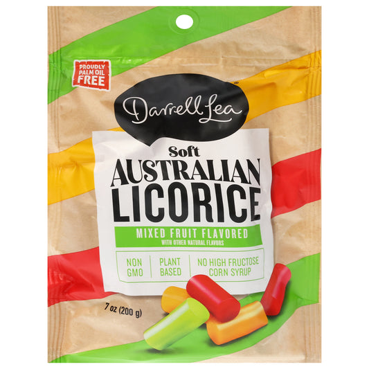 Darell Lea Soft Australian Mixed Fruit Flavored Licorice 7 oz