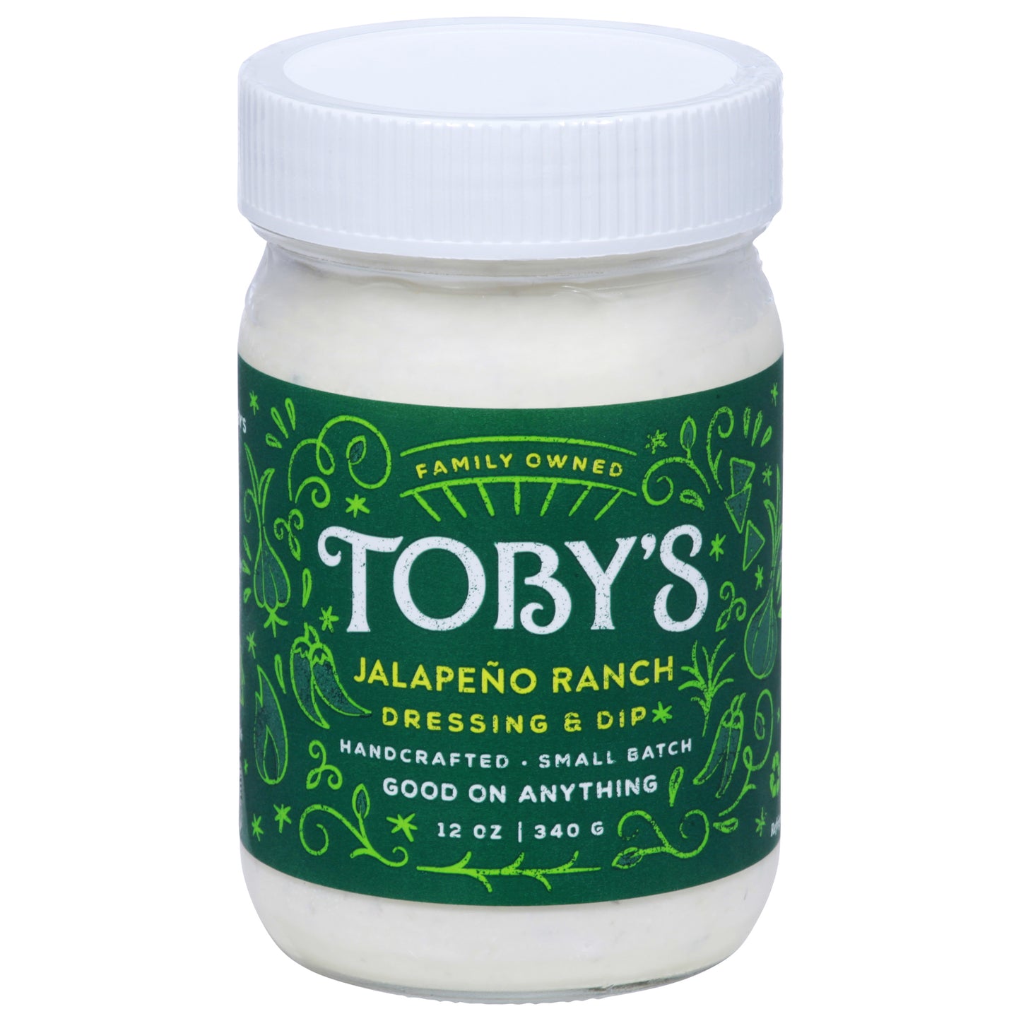 Tobys Jalapeno Ranch Dressing & Dip 12 oz