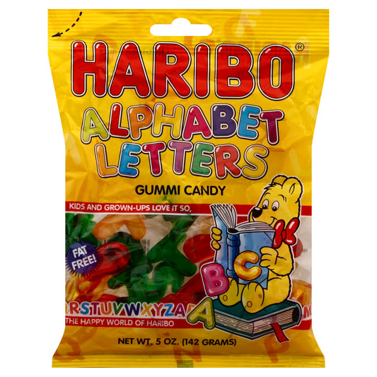 Haribo Gummi Candy 5 oz - Alphabet