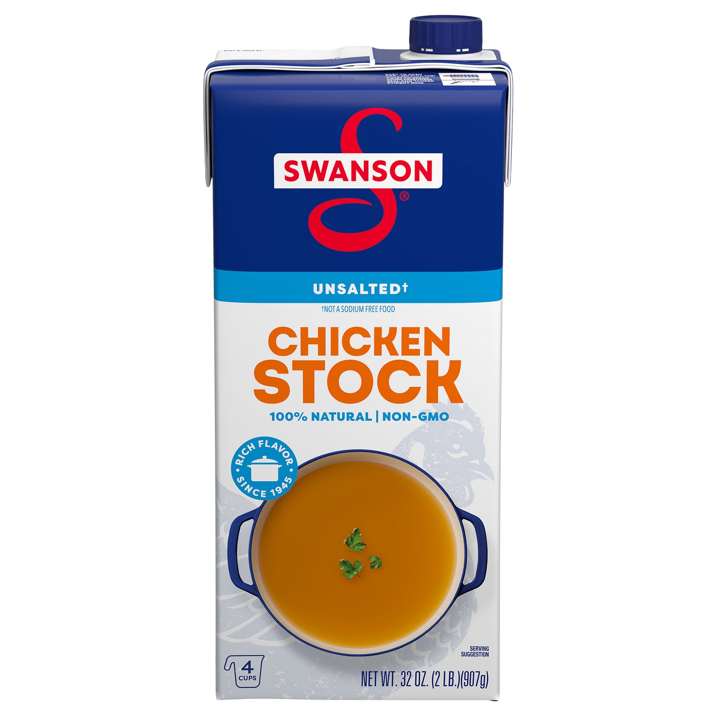 Swanson Unsalted Chicken Stock 32 oz