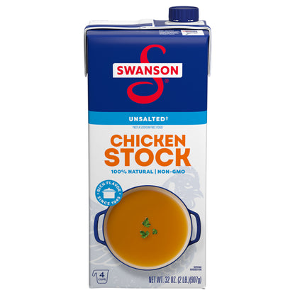 Swanson Unsalted Chicken Stock 32 oz