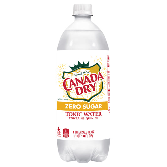 Canada Dry  Zero Sugar Tonic Water, 1 L bottle