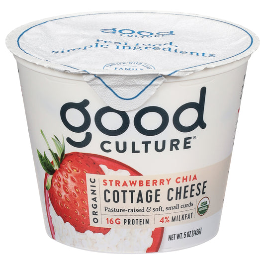 Good Culture Strawberry Chia Cottage Cheese 5 oz