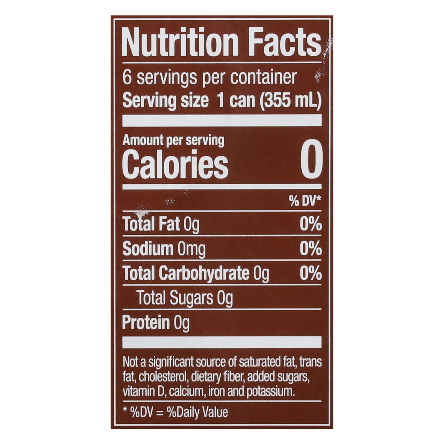 Zevia Zero Sugar Ginger Root Beer Soda 6 - 12 fl oz Cans